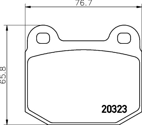 Cobreq N-222 - Bremžu uzliku kompl., Disku bremzes adetalas.lv