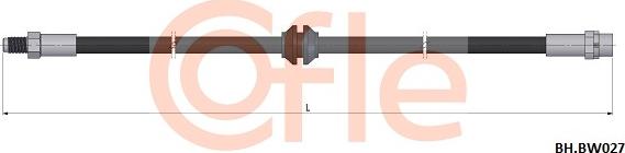 Cofle 92.BH.BW027 - Bremžu šļūtene adetalas.lv