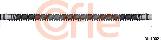 Cofle 92.BH.LR021 - Bremžu šļūtene adetalas.lv