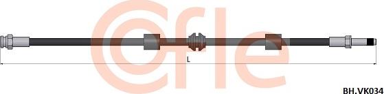 Cofle 92.BH.VK034 - Bremžu šļūtene adetalas.lv