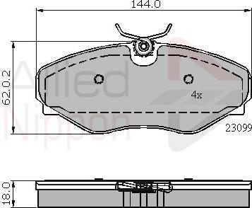 BENDIX Braking BPD2210 - Bremžu uzliku kompl., Disku bremzes adetalas.lv