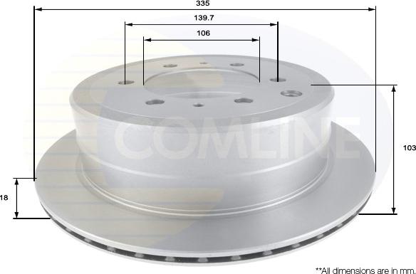 Comline ADC0159V - Bremžu diski adetalas.lv