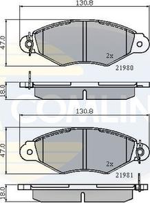 Comline CBP0485 - Bremžu uzliku kompl., Disku bremzes adetalas.lv