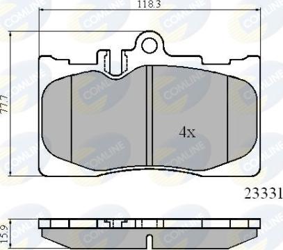 Comline CBP01211 - Bremžu uzliku kompl., Disku bremzes adetalas.lv