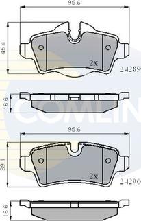 Comline CBP01759 - Bremžu uzliku kompl., Disku bremzes adetalas.lv