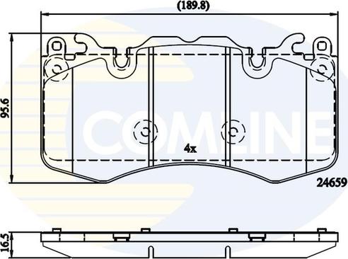 Comline CBP02211 - Bremžu uzliku kompl., Disku bremzes adetalas.lv