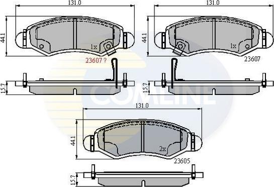 Comline CBP31297 - Bremžu uzliku kompl., Disku bremzes adetalas.lv