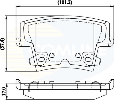 Comline CBP32216 - Bremžu uzliku kompl., Disku bremzes adetalas.lv