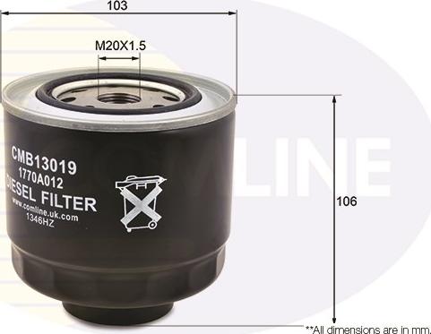 Comline CMB13019 - Degvielas filtrs adetalas.lv