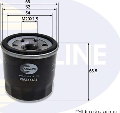 Comline CMZ11431 - Eļļas filtrs adetalas.lv