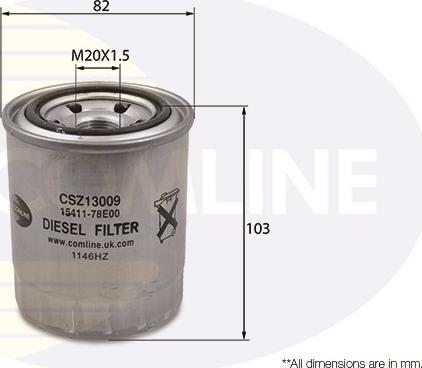 Comline CSZ13009 - Degvielas filtrs adetalas.lv