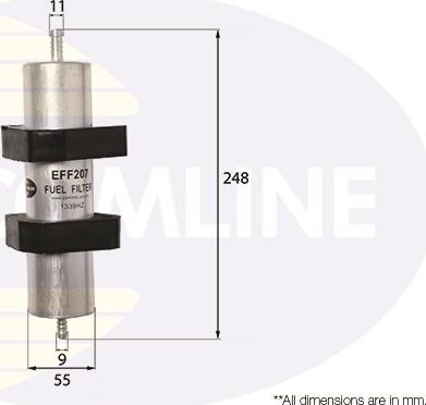 Comline EFF207 - Degvielas filtrs adetalas.lv