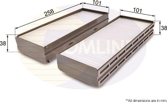 Comline EKF303 - Filtrs, Salona telpas gaiss adetalas.lv