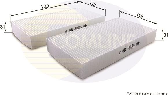 Comline EKF201 - Filtrs, Salona telpas gaiss adetalas.lv