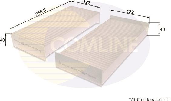 Comline EKF231 - Filtrs, Salona telpas gaiss adetalas.lv