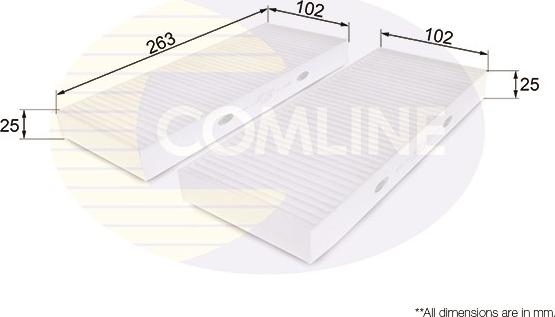 Comline EKF221 - Filtrs, Salona telpas gaiss adetalas.lv