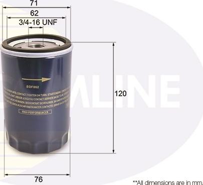 Comline EOF062 - Eļļas filtrs adetalas.lv