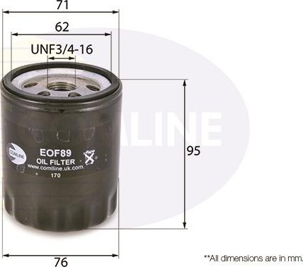 Comline EOF089 - Eļļas filtrs adetalas.lv