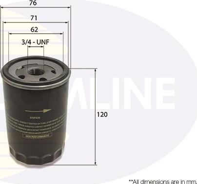 Comline EOF036 - Eļļas filtrs adetalas.lv