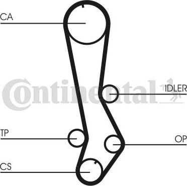 CONTITECH CT 876 - Zobsiksna adetalas.lv