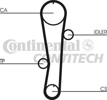 CONTINENTAL CTAM BR CT942 - Zobsiksna adetalas.lv