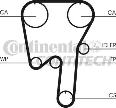 CONTINENTAL CTAM BR CT979 - Zobsiksna adetalas.lv