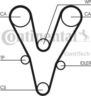 CONTINENTAL CTAM BR CT1096 - Zobsiksna adetalas.lv