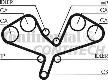 CONTINENTAL CTAM BR CT1068 - Zobsiksna adetalas.lv