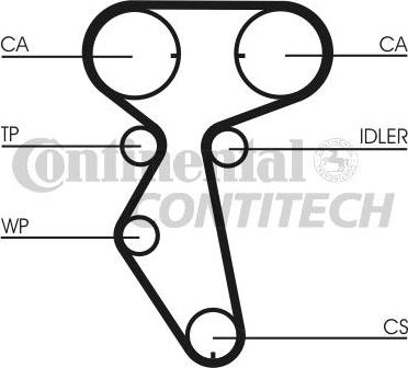 CONTINENTAL CTAM BR CT887 - Zobsiksna adetalas.lv