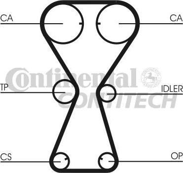 CONTINENTAL CTAM BR CT826 - Zobsiksna adetalas.lv