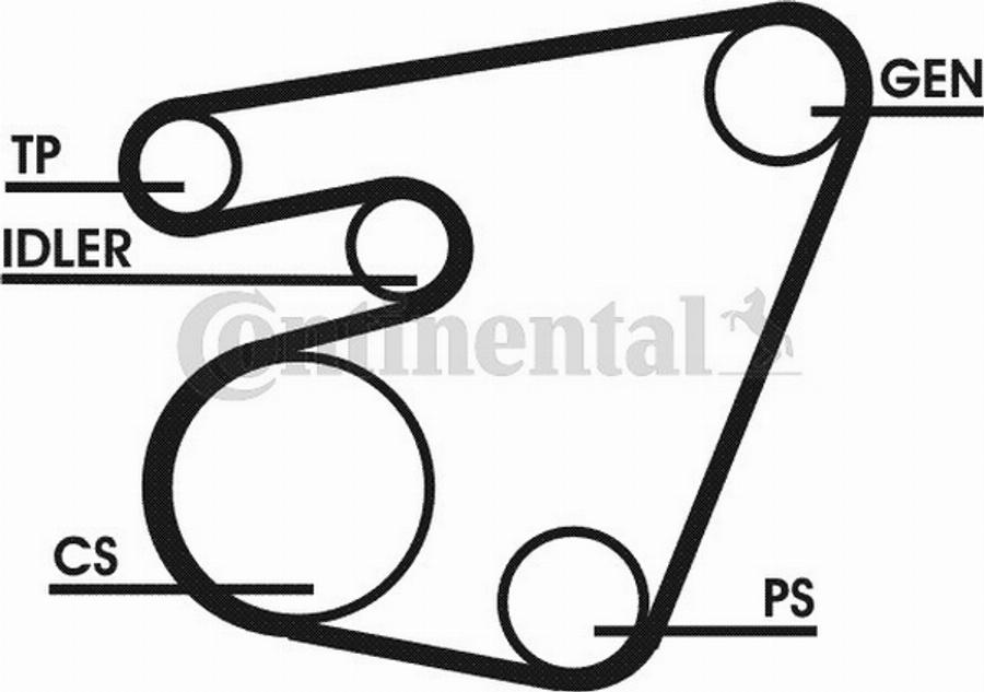 CONTITECH 6PK1751D1 - Piedziņas skriemelis, Kloķvārpsta adetalas.lv