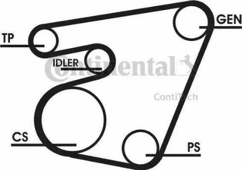 Continental 6PK1767D1 - Ķīļrievu siksnu komplekts adetalas.lv