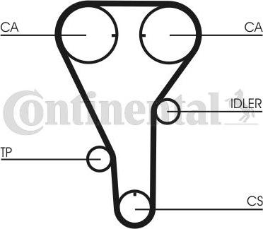 CONTITECH CT 972 - Zobsiksna adetalas.lv