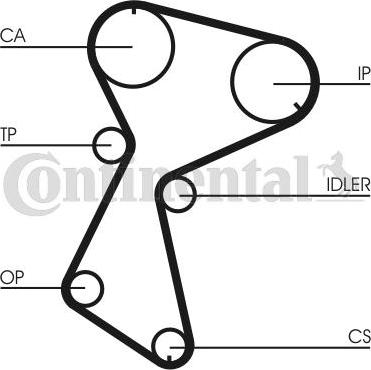 CONTITECH CT604 - Zobsiksna adetalas.lv