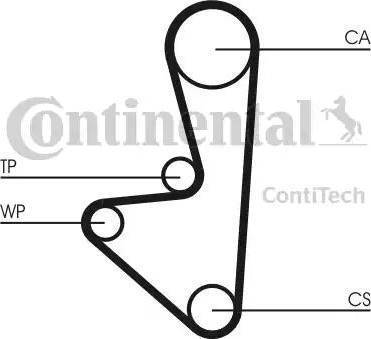 Continental CT607WP1 - Ūdenssūknis + Zobsiksnas komplekts adetalas.lv