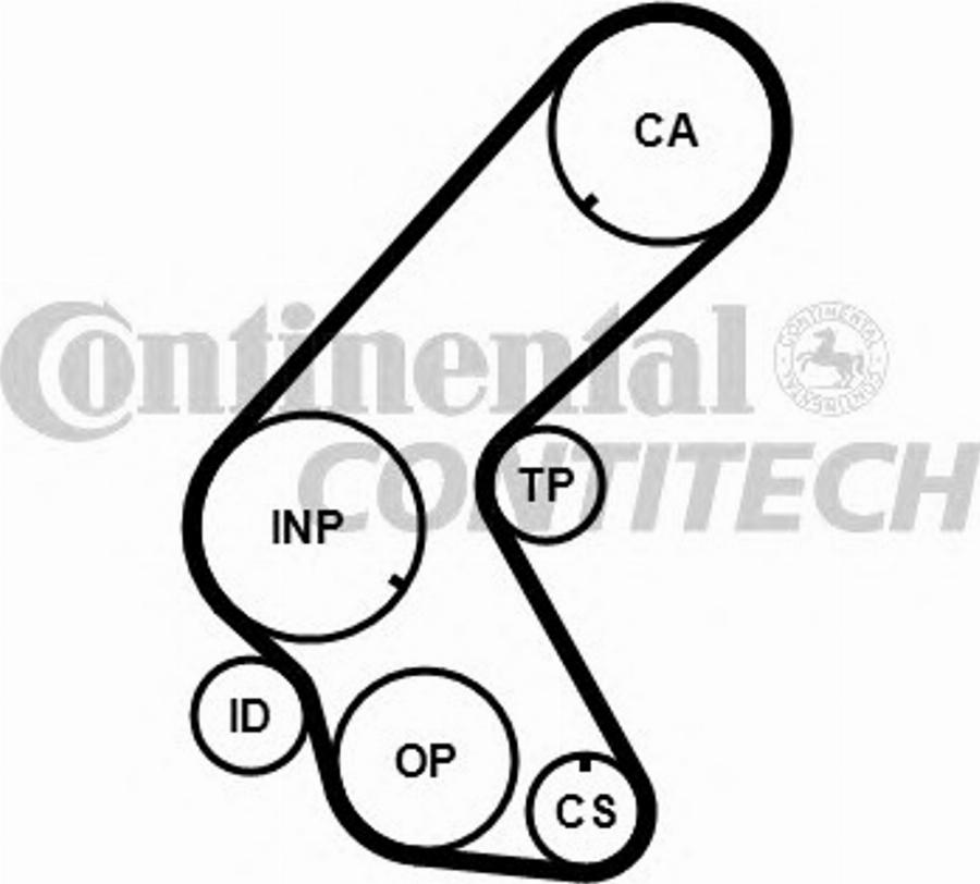 CONTITECH CT1014K1 - Zobsiksnas komplekts adetalas.lv