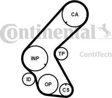 Continental CT1014K3 - Zobsiksnas komplekts adetalas.lv