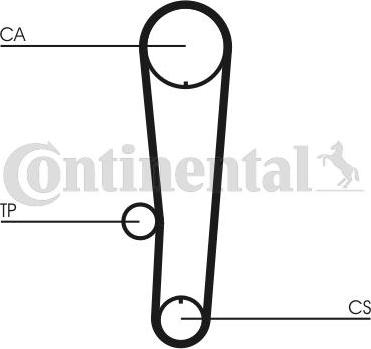 CONTITECH CT 1017 - Zobsiksna adetalas.lv