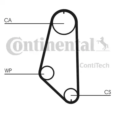 Continental CT720 - Parazīt / Vadrullītis, Zobsiksna adetalas.lv