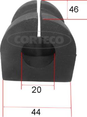 Corteco 49363595 - Bukse, Stabilizators adetalas.lv