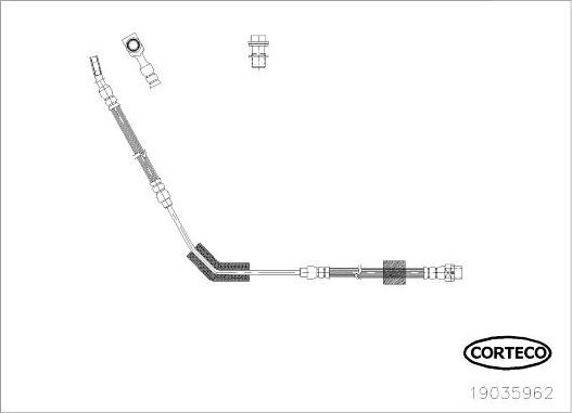 Corteco 19035962 - Bremžu šļūtene adetalas.lv