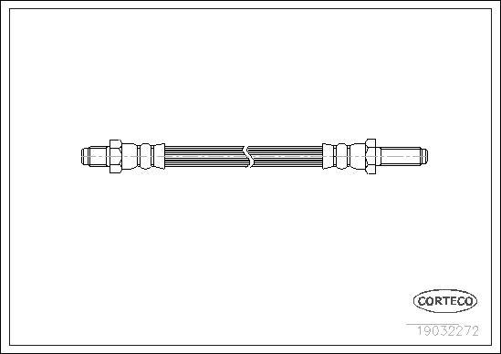 Corteco 19032272 - Bremžu šļūtene adetalas.lv
