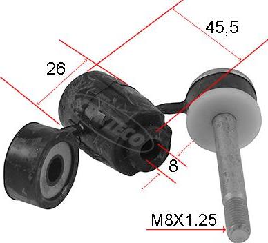 Corteco 80004684 - Bukse, Stabilizators adetalas.lv