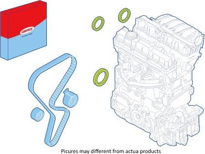 Corteco 289071 - Vārpstas blīvgredzenu komplekts, Motors adetalas.lv