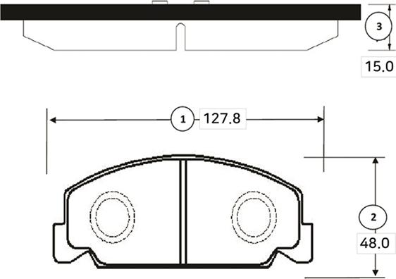 CTR GK0322 - Bremžu uzliku kompl., Disku bremzes adetalas.lv