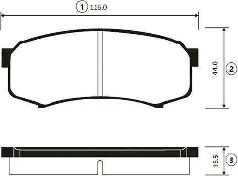 CTR GK1028 - Bremžu uzliku kompl., Disku bremzes adetalas.lv