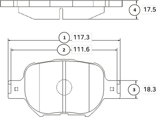 CTR GK1071 - Bremžu uzliku kompl., Disku bremzes adetalas.lv