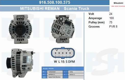 PSH 916.508.100.375 - Ģenerators adetalas.lv