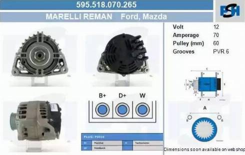 PSH 595.518.070.265 - Ģenerators adetalas.lv