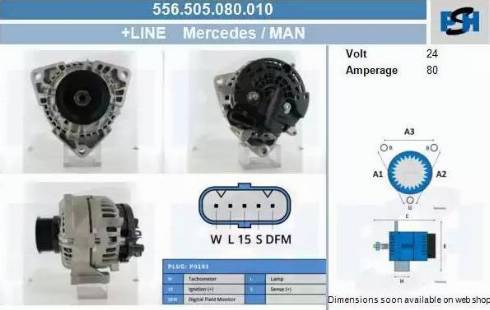 PSH 556.505.080.010 - Ģenerators adetalas.lv